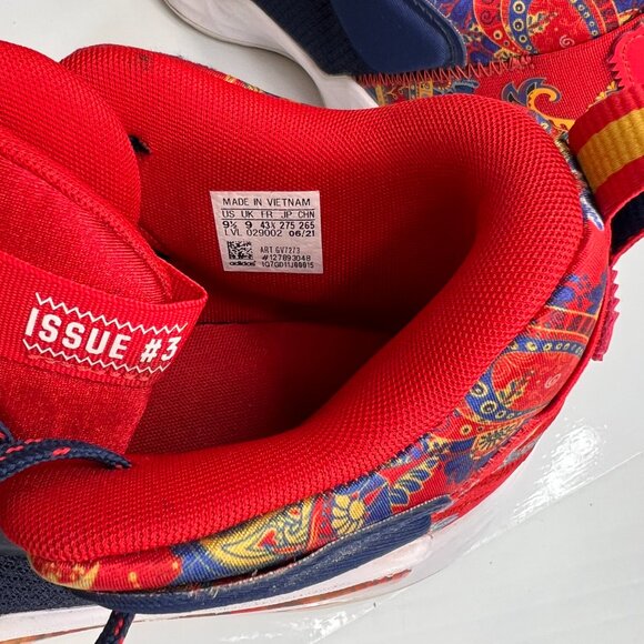 Adidas Shoe Men 9.5 D.O.N. Issue 3 GCA Bel Air Lace Sneaker Street Gym Core Go main image 6